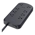 thumbnail image 3 of Multicontacto de Pared Onn con 8 Salidas de CA y 2 Puertos USB 100009088, 3 of 4