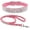 Pink-Style 1, variant on Mumup Cute Dazzling Sparkling Elegant Fancy Soft Suede Leather Bling Rhinestone Crystal Jeweled Pet Cat Dog Puppy Collar Dog Leash Combo Set