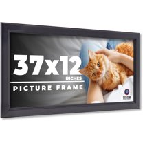 37x12 Frame Black Passaggi Solid Wood Picture Frame Width 1.5 Inches | Interior Depth 0.5 Inches |