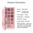 thumbnail image 3 of Paleta de sombras de ojos HUOGUO, 18 colores, mate, brillante, impermeable, 3 of 5