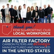 Air Filter Factory Replacement for 00492599 Bosch Charcoal Carbon Filters 2-Pack