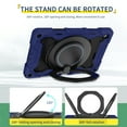 thumbnail image 4 of ELEHOLD for Samsung Galaxy Tab A9 Plus 11.0" (2023) Heavy Duty Rugged Case,Hybrid Hard PC Silicone Shockproof Protective Cover 360° Rotatable Kickstand Drop Protection Case for Tab A9+,Darkblue, 4 of 5