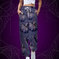 thumbnail image 2 of gakvbuo halloween sweatpants for women High Waiste Cinch Bottom Baggy cargo sweatpants for women with Pockets Athletic Fit Workout Active Joggers Pants Lounge Trousers Long Leg Pants, 2 of 4
