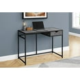 thumbnail image 3 of Monarch Specialties Computer Desk, Home Office, Laptop, Storage Drawer, 42"l, Work, Metal, Laminate, Grey, Black, Contemporary, Modern, 3 of 4
