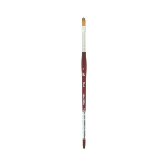 Princeton Brush Velvetouch Mixed Media Brush, Filbert, 6