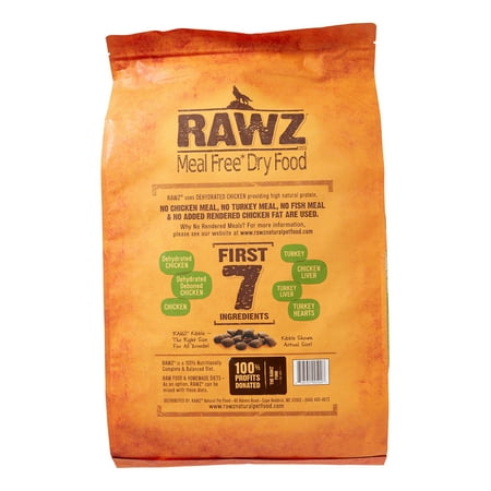 - Rawz Natural Pet Food Chicken & Turkey Dry Dog Food, 20 Lb