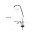 thumbnail image 2 of Fdit 1/4'' Zinc Alloy Kitchen Faucet Tap Chrome Reverse Osmosis RO Drinking Water Filter, Drinking Water Filter,Kitchen Faucet Tap, 2 of 7