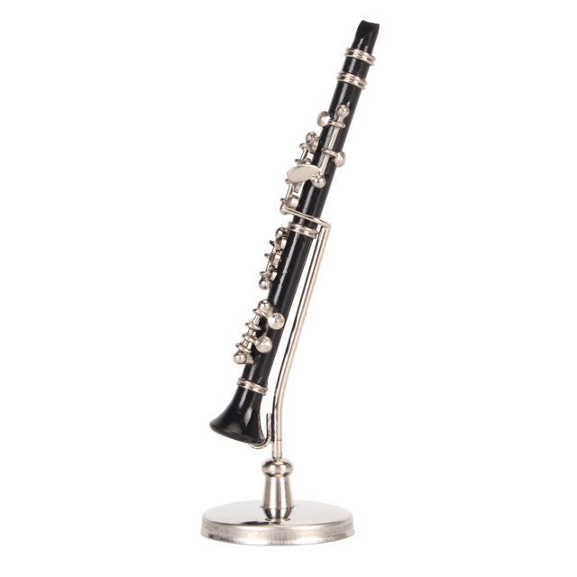 Clarinet Model Toy, Desk Decoration Art Craft Miniature Clarinet Model 3.15in Storage Box For Friend For Birthdays