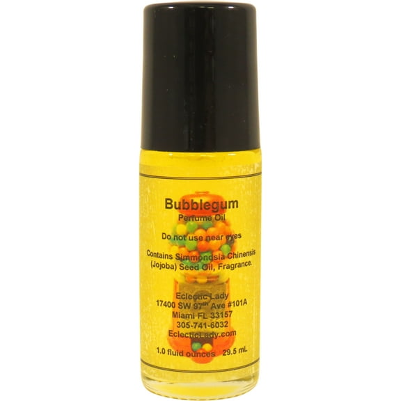 Bubblegum Perfume Oil, 1.0 Oz Portable Roll-On Fragrance