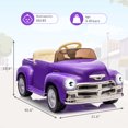 thumbnail image 6 of EastVita 12V Ride on Car for Kids Ages 3-5, Battery Powered Ride-on Toys W/Parent Remote, Music Player, 4 Wheel Cushion, Kids Electric Cars with 2 Speed, Dual Doors, Front & Rear Headlights Purple, 6 of 8