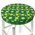 thumbnail image 3 of Xecao's Tennis Balls Print Stool Covers offer stylish, washable protection for PU round bar stools, perfect for home or commercial use., 3 of 7