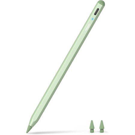 Pencil A8 for Apple iPad 2018-2025, (2X Faster Charge), Tilt Sensitivity, Pixel Precision, Stylus Pen for iPad 11/10/9/8/7/6th Gen, Pro 12.9/11/13-inch M4, Air 3/4/5/M2/M3, Mini 5/6th, Green