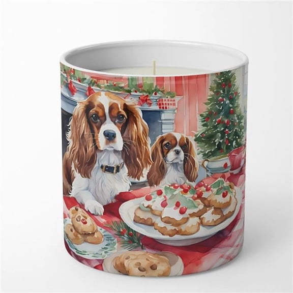 10 oz Cavalier Spaniel Christmas Cookies Decorative 100 Percent Soy Candle