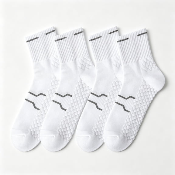 Yutgune Cotton Socks For Men Crew Socks Soft Breathable Dress Sports Daily Mens Socks Socks Men 4-Pack