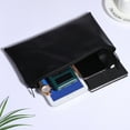thumbnail image 4 of HAMPPLIES 2Pcs Zippered Money Pouches For Coin Storage In Black Pu 10.61X5.89X0.39in, 4 of 8