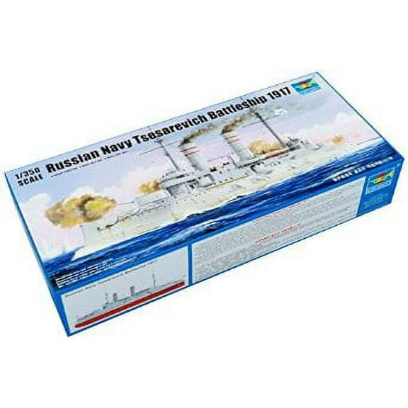 Trumpeter Tsesarevich Russian Navy Battleship 1917 Model Kit (1/350 Scale)
