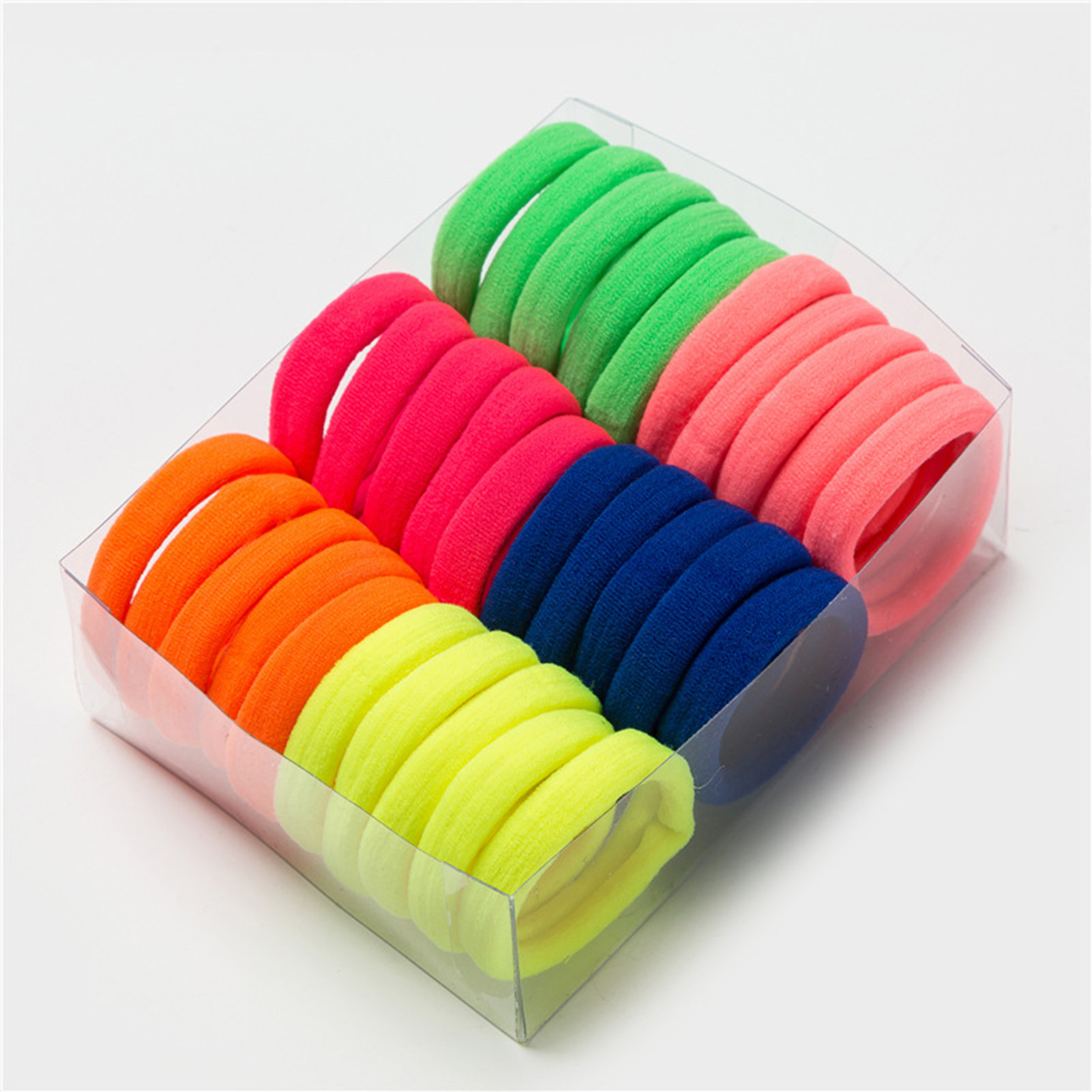 D-GROEE Hair Bands Hair ties for Thick Hair 30PCS Seamless Cotton ...