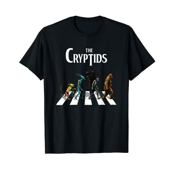 The Cryptids Bigfoot Mothman Wendigo Chupacabra Creatures T-Shirt