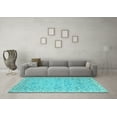 thumbnail image 3 of Ahgly Company Indoor Rectangle Oriental Light Blue Traditional Area Rugs, 6' x 9', 3 of 4