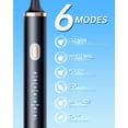 thumbnail image 3 of Aneebart Sonic Cepillo de dientes eléctrico, paquete de 2, cepillo de dientes eléctrico para adultos, cepillo de dientes eléctrico de viaje incluye 12 cabezales de cepillo, IPx8 impermeable (blanco y, 3 of 5