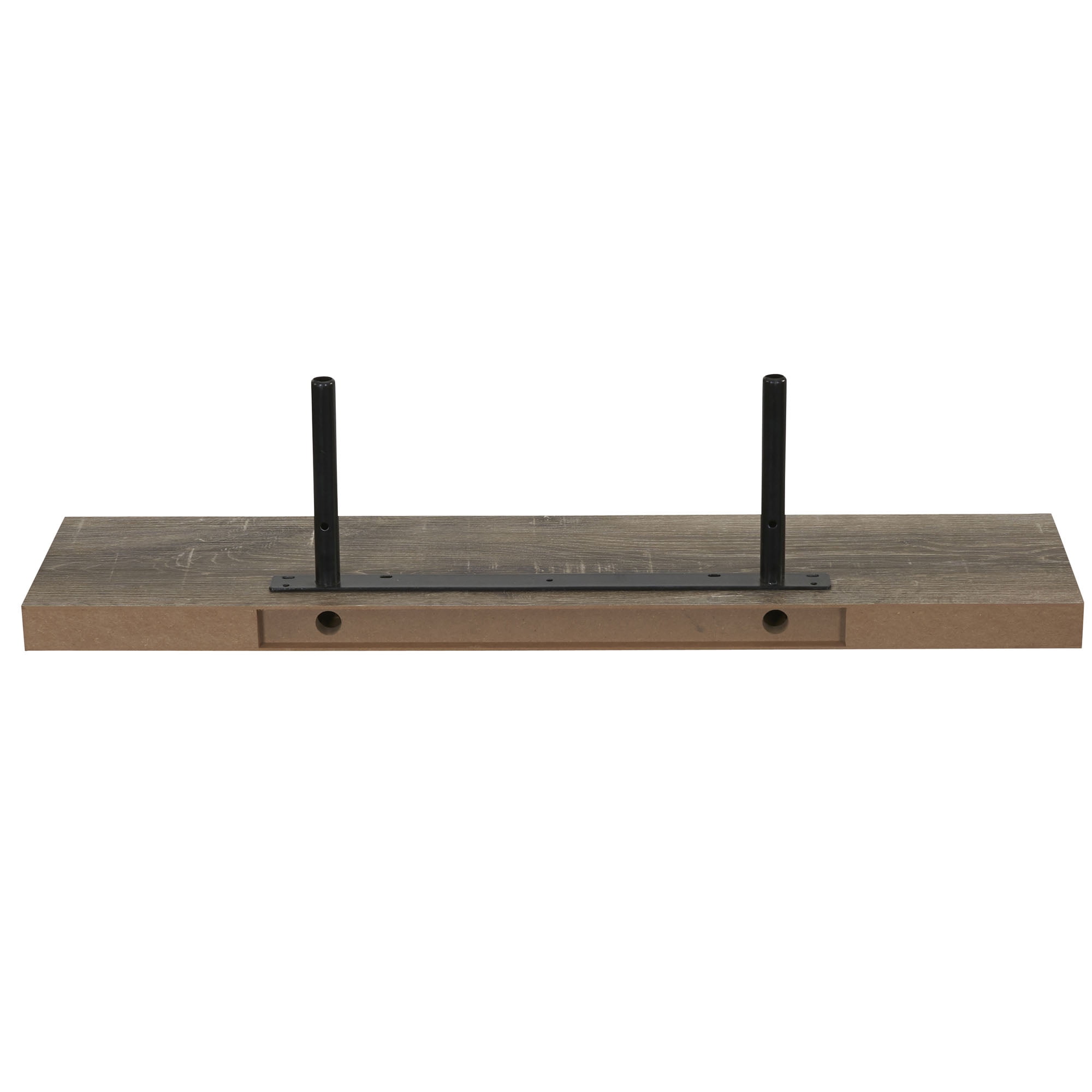Household Essentials Wall Mounted Floating Shelf, Ashwood Woodgrain Finish
