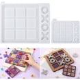 thumbnail image 1 of Molde de resina 2 piezas, moldes para fundición de resina, moldes grandes de silicona de resina epoxi para juegos de mesa de bricolaje, juegos de viaje, 1 of 5