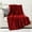 Burgundy, variant on Grey Throw Blanket for Couch, Soft Warm Cozy Decorative Chenille Knit Grey Blanket, Sofa Bed Couch Throw Blanket for Dark Tone Living Room Bedroom Home Decor, 51" x 67"