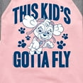 thumbnail image 3 of Paw Patrol - This Kids Gotta Fly - Toddler And Youth Girls Raglan Graphic T-Shirt, 3 of 6