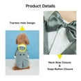 thumbnail image 2 of Harikaji Small Dog Tuxedo Suit with Bow, Dog Wedding Formal Suit with Leash Hole, Dog Festival Costume Coat Prince Gentleman Clothes for Small Medium DogsGreen XL:Chest Girth 20.0",Weight 11-15LB, 2 of 6