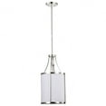 thumbnail image 3 of Nuvo Lighting Easton 1 Light Pendant Polished Nickel Finish White Linen Shade - Polished Nickel, 3 of 15