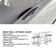 thumbnail image 3 of Boat Pull Up Deck Cleat, Marine Deck Rope Cleat 316 Stainless Steel Dock Mooring Cleat Flush Mount with Backing Plate for RV, 3 of 7