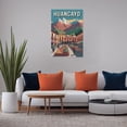 thumbnail image 5 of Huancayo Peru Vintage Travel Poster with Scenic Andes And Historic Town Center Print Poster, 5 of 8