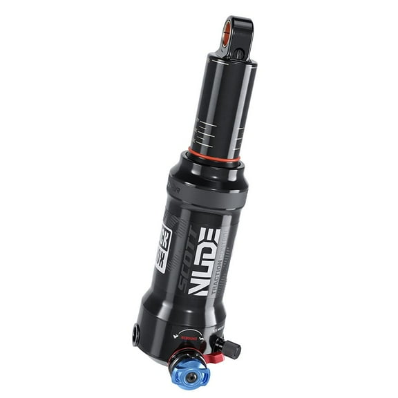 RockShox Deluxe Nude RLC3 Rear shock, 165x40, Shaft Eyelet: Trunnion, Body Eyelet: Standard, MReb/MComp, 430lb Lockout