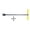 Yellow, variant on Professional 17 Inches T Shaped Water Valves Tool Comfortable Handle