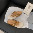 thumbnail image 2 of Yiomxhi Women's Breathable Mesh Mary Jane Mules - Comfortable Slip-On Flats with Metal Buckle, Casual Round Toe Walking Shoes for Summer, 2 of 7