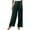 Green, variant on Huowey Pants for Women Solid Color Stretchy Silk Soft Comfortable Straight Leg Wide Leg Long Palazzo Fashion Casual Pants
