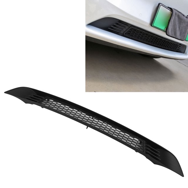 Front Vent Cover, Front Grill Mesh ABS Stainless Steel Matte Black for Model Y 2019 To 2023