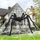 thumbnail image 1 of Set de telarañas de Halloween para exteriores JOYIN Spider de 5 pies, 5 x 4,8 m, 1 of 9