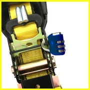 Everest 1.5 x 15' Tie Down Strap with Locking Handle Ratchet 3-Pack Premium Webbing