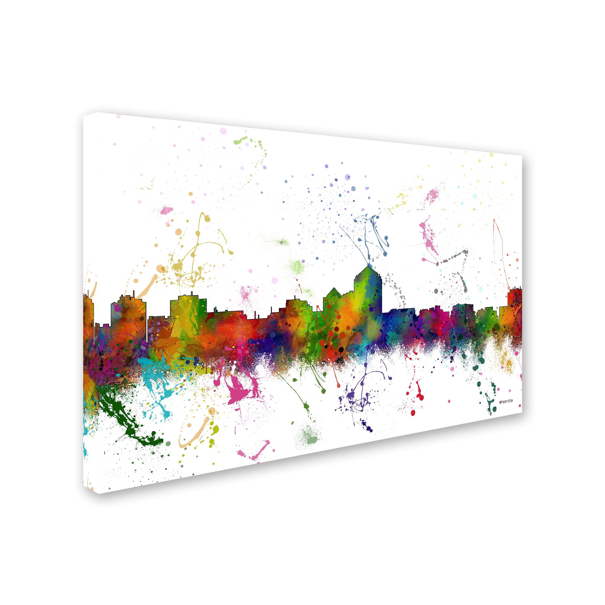 Trademark Fine Art "Albuquerque New Mexico Skyline Mclr-1" Canvas Art by Marlene Watson