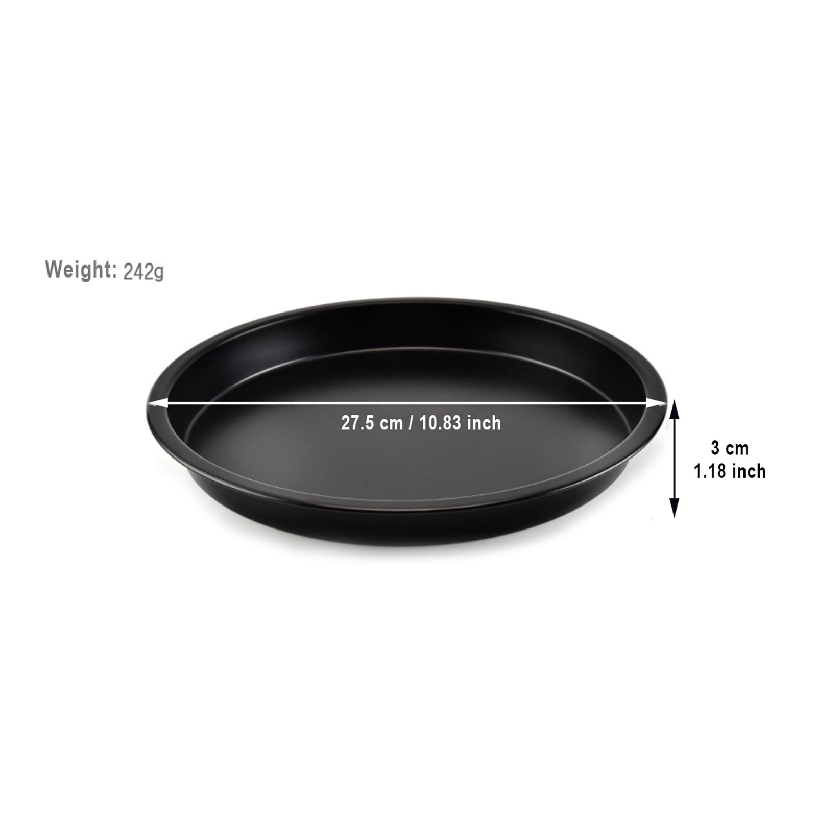 Wefuesd Pizza Pan, 10 Inch Pizza Pan Set Round Pizza Oven Baking Pans Tray Stainless Steel for Home Restaurant Party, Healthy & Heavy Duty, Dishwasher Safe & Easy Clean (Clearance)