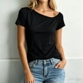 thumbnail image 6 of Tnhcen Women's One Shoulder Top with Built in Bra Summer Cotton Sleepwear Sleeveless Cami Loungewear Ruffle Top for Women S-XL, 6 of 6