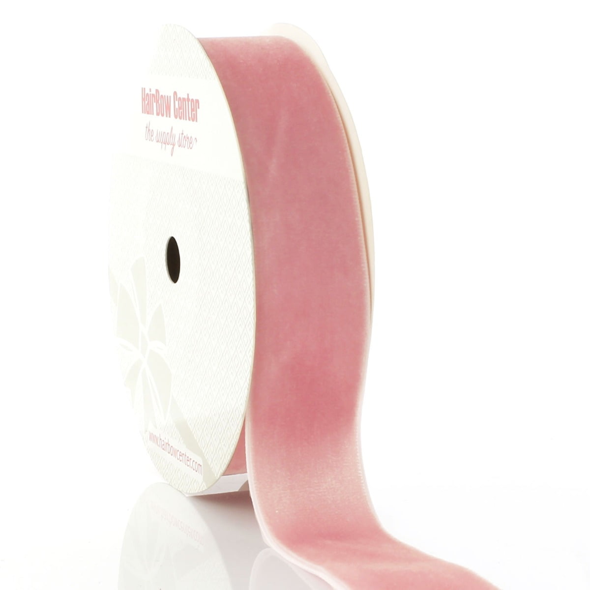HBC 1" Velvet Ribbon 158 Dusty Rose - 25 Yards