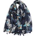 thumbnail image 1 of HSHDLDF Foulard Légère Mode Femme Imprimé Floral Hiver Automne Chaude Châle Foulard, 1 of 5
