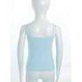 thumbnail image 4 of Haitryli Kids Girls Camisole Vest Spaghetti Straps Dance Tank Tops Workout Training Vest Undershirts Blue 6-8, 4 of 7