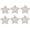White, variant on Nautical Starfish Ceramic Drawer Pulls for Kitchen Cabinet Dresser Cupboard Wardrobe, Beach/Ocean Theme Knobs, 6 Pack