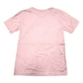 thumbnail image 4 of JYLPZYR Women's Fashion Deep V Neck Short Sleeve Top Solid Color Casual Loose Basic T Shirt (Pink,XXXL), 4 of 5