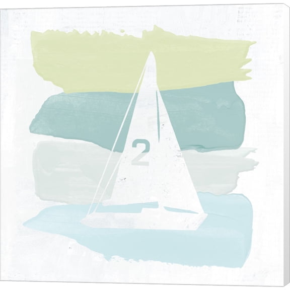 Seaside Swatch Sailboat by Moira Hershey, Canvas Wall Art