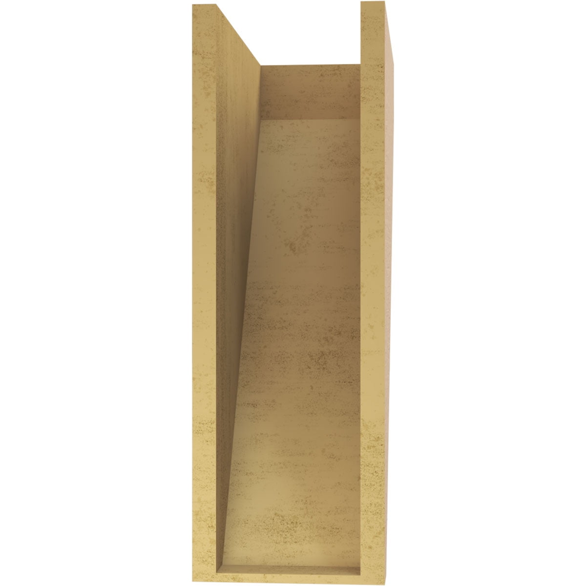 8"W x 16"D x 24"H Classic Concord Rough Cedar Woodgrain TimberThane Corbel, Primed Tan