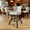White, variant on Ninecer 25" Counter Height Bar Stools Set of 2, 360° Swivel Bar Chair with Low-Back Round Seat, Upholstered Faux Leather Kitchen Chairs with Footrest, Counter Stools for Kitchen Island , Brown